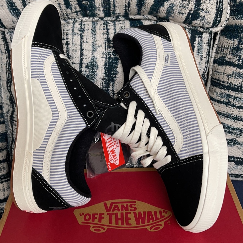 Vans Bmx Old Skool Federal Black/Bl Pinstripe MENS - Picture 12 of 16